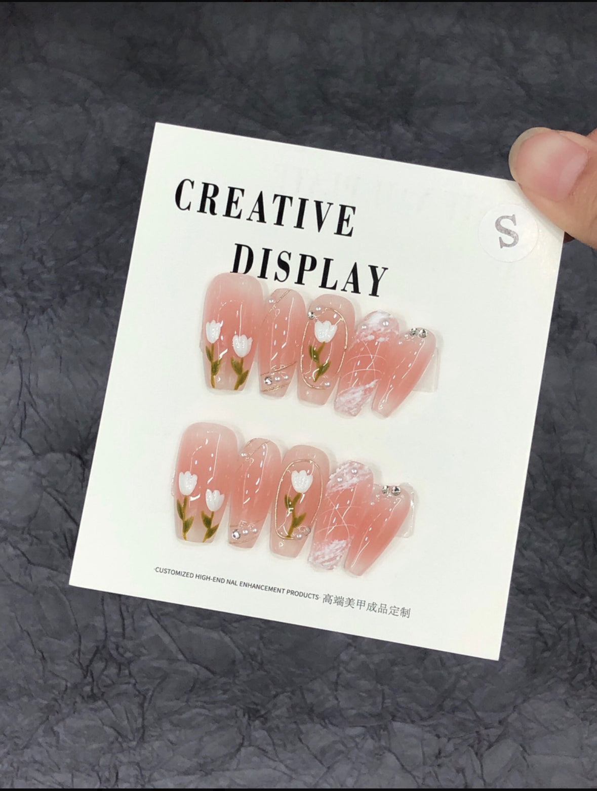 Handmade Tulip Press-On Nails