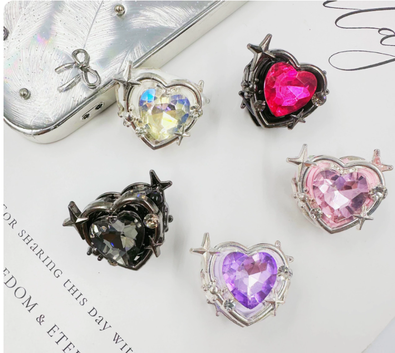 Handcrafted Heart-shaped Straight-Hole Beads - DIY Beads for Phone Chains, Heart Design
