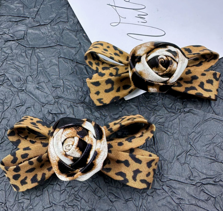 Bow Leopard Print DIY Bead