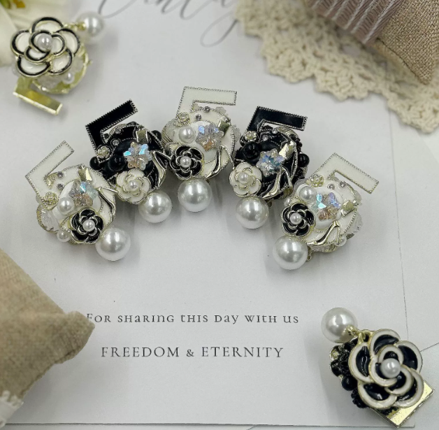 Fake Pearl 5-Letter Jewelry DIY Phone Chain High-End Vintage Style Bead
