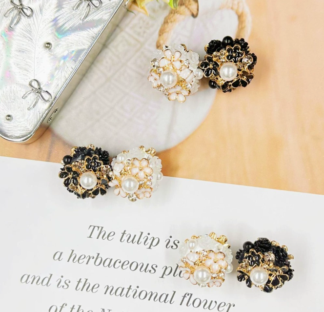 Camellia Alloy Accessories Bead