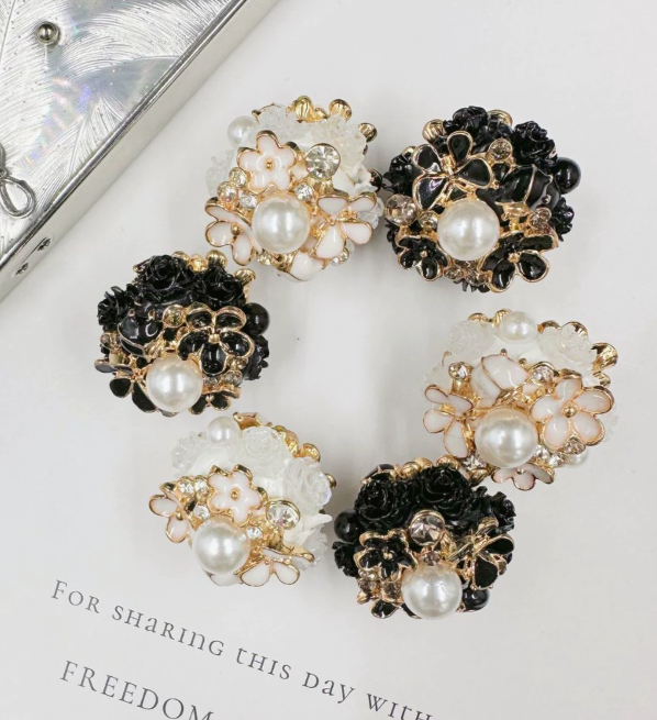 Camellia Alloy Accessories Bead