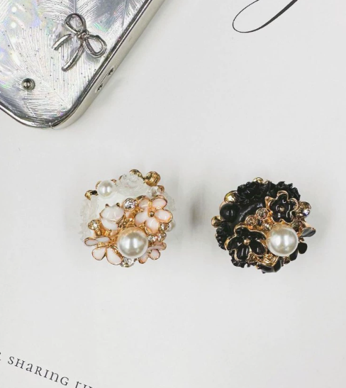 Camellia Alloy Accessories Bead