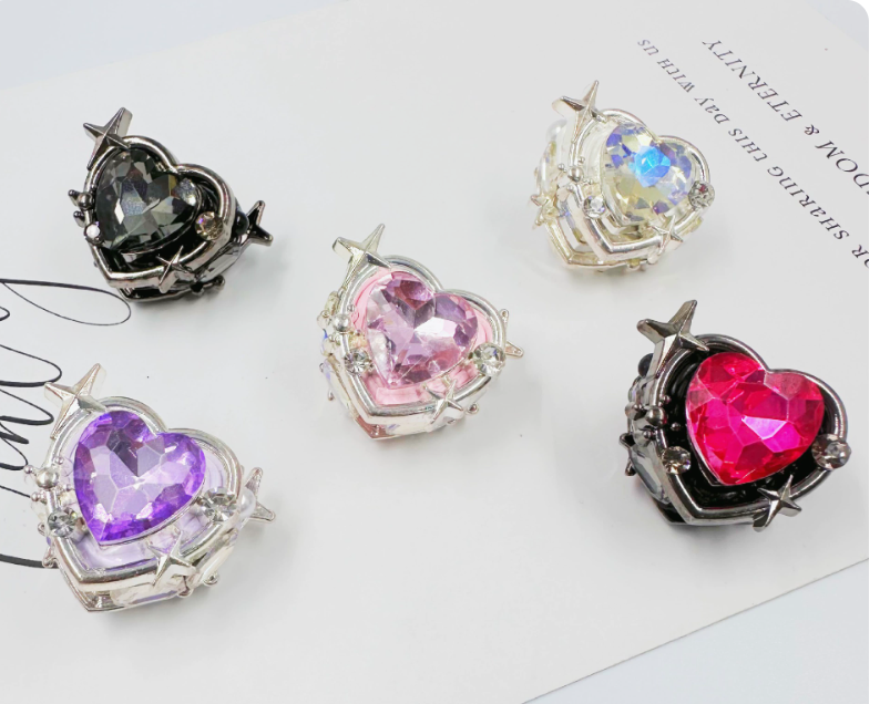 Handcrafted Heart-shaped Straight-Hole Beads - DIY Beads for Phone Chains, Heart Design