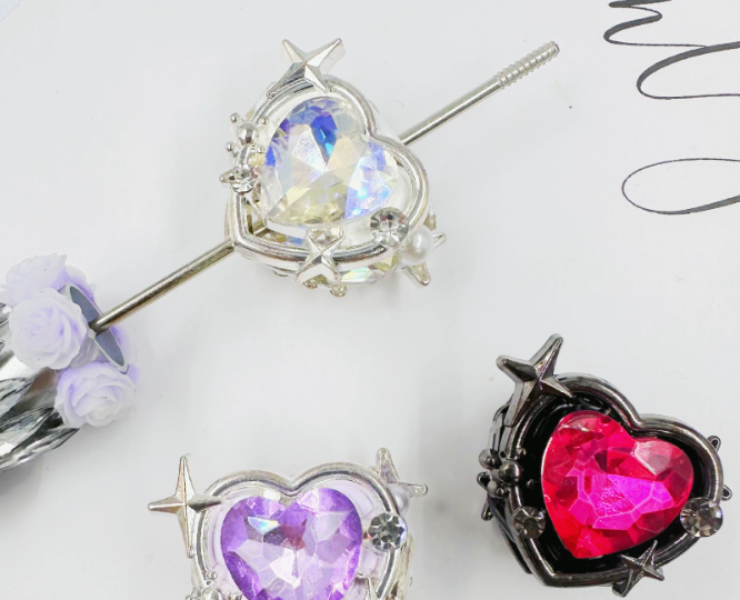 Handcrafted Heart-shaped Straight-Hole Beads - DIY Beads for Phone Chains, Heart Design