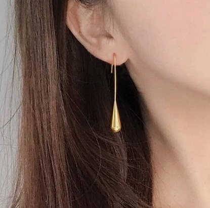 Teardrop Tassel Long Hook Earrings for Women