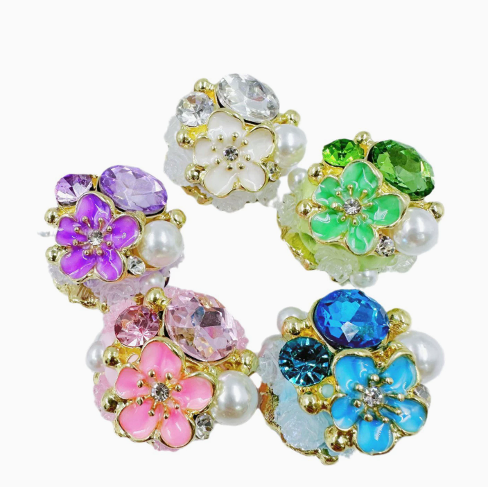 Heavy Craft Accessories Pearl Flower Live Sale Straight-Hole Polymer Clay Beads DIY Phone Chain and Keychain Beads