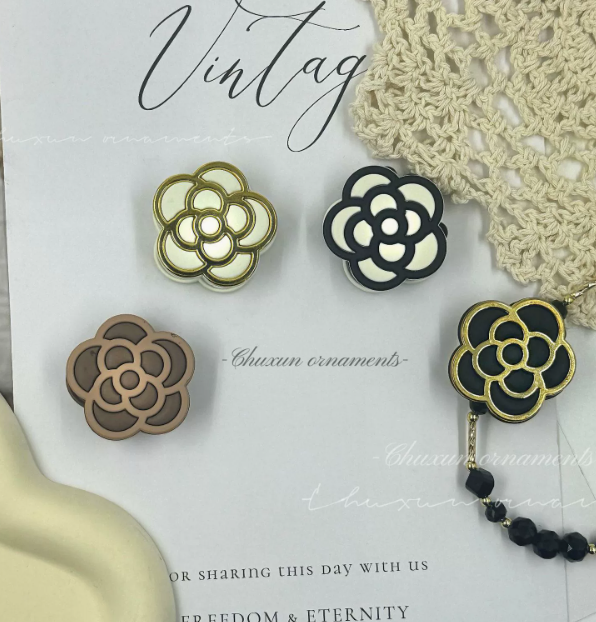 Alloy Camellia Bead DIY