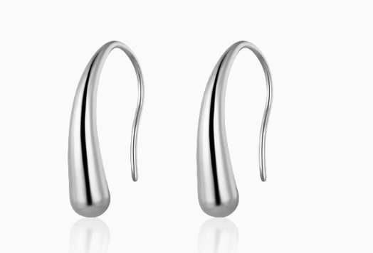 Stainless Steel Teardrop Earrings