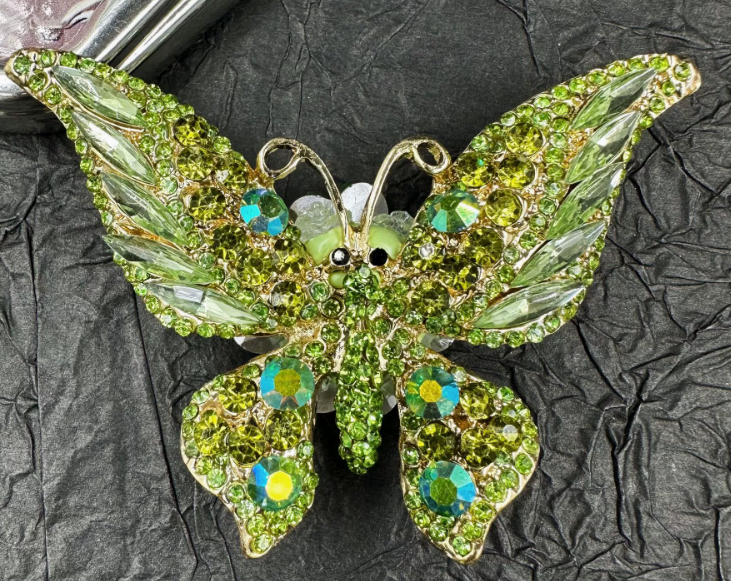 Alloy Butterfly Accessories - Straight-Hole Creative Beads for DIY, Pen, Phone Chain Components